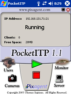 Main PocketITP Window